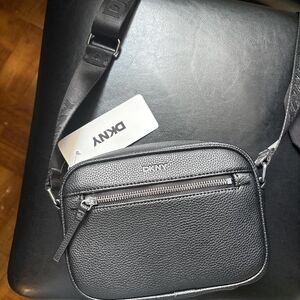New DKNY Textured Black Men's Belt Bag